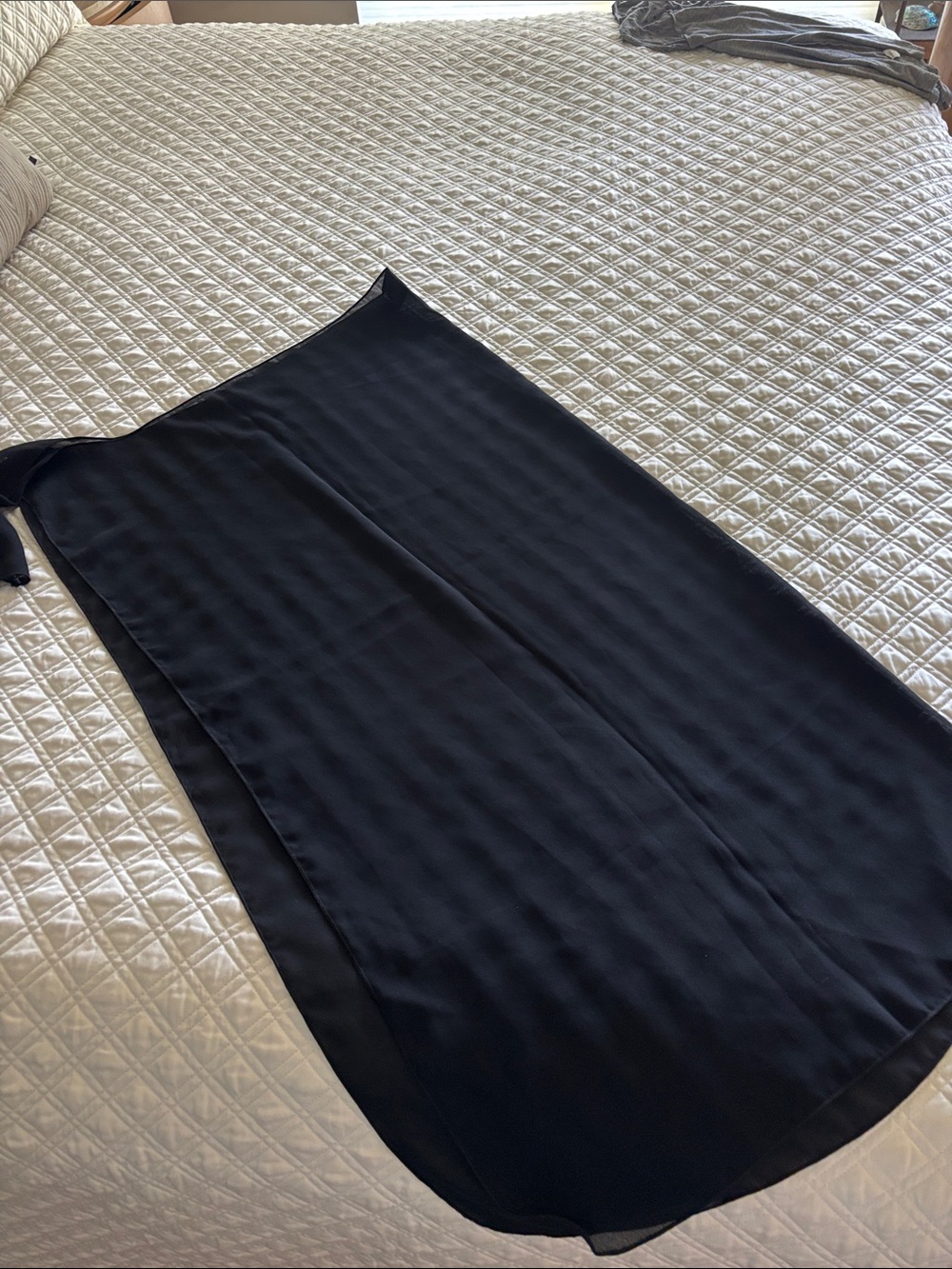 Dotti black long swimsuit sarong